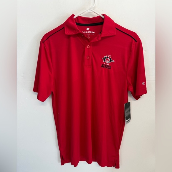 Colosseum Men’s Dri Fit Polo San Diego Aztecs Size Small - Picture 1 of 5